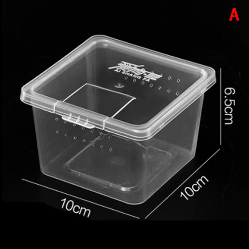 1PCS Reptile Tank Insect Spiders Tortoise Lizard Acrylic Transparent Breeding Box Vivarium Lid Reptile Pet Product