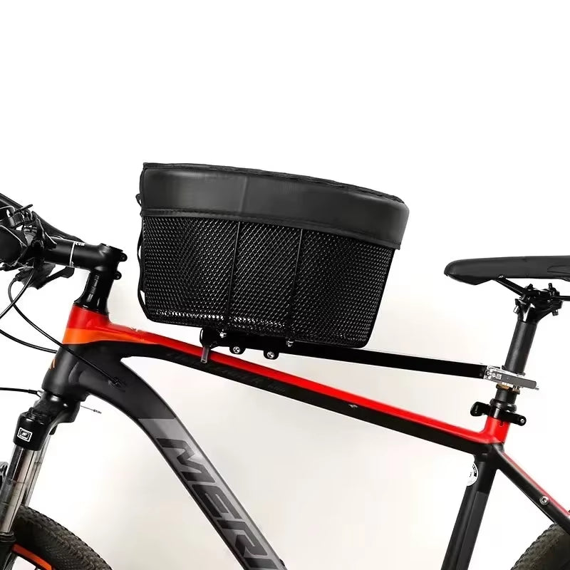 Bicycle Pet Basket Mountain Bike Shopping Basket Road Bike with Dog Cat with Bag Pet Products