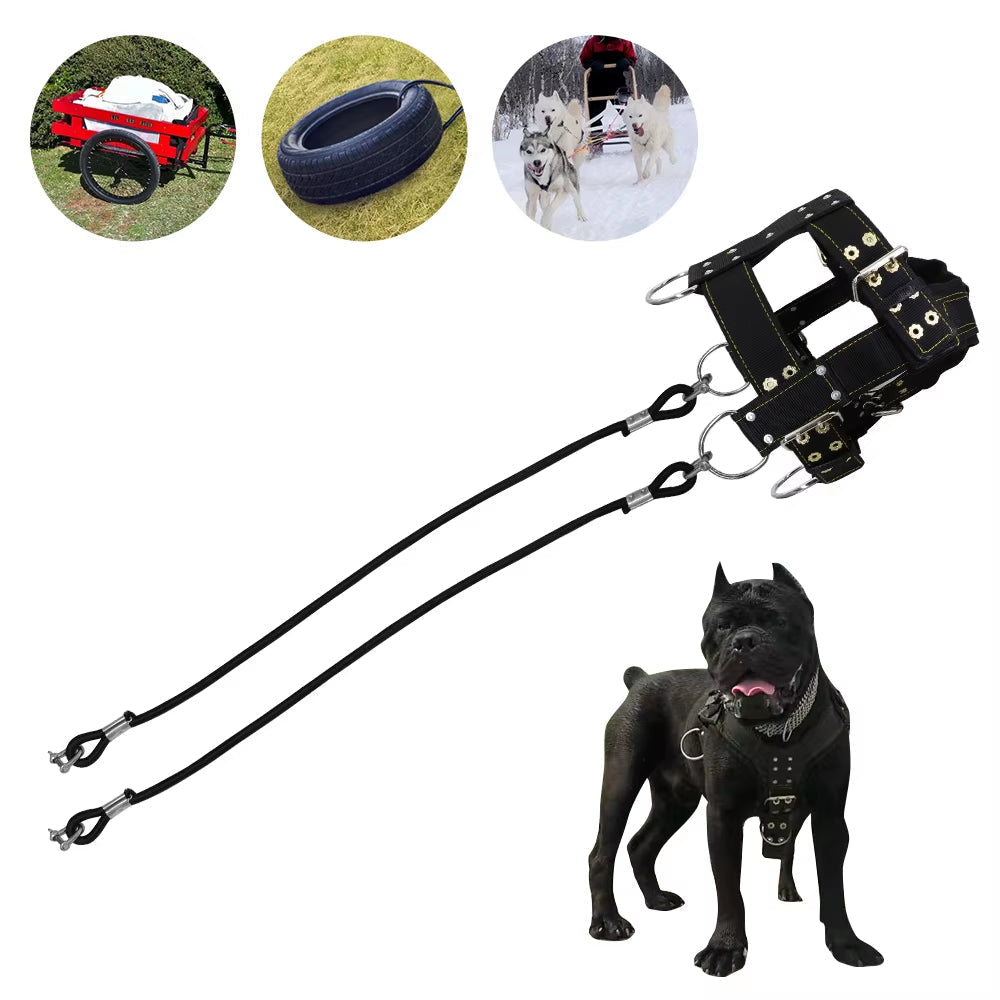 Dog Weight Pulling Harness Strong Nylon Pet Dog Training Harness Products Large Dogs for German Shepherd Big Dog Agility Product