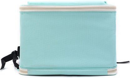 Pet Cute Foldable Capsule Backpack for Small, Medium Cats, Puppies, Dogs, Transparent, Breathable, Heat Resistant Carry Bag for Travel, Hiking, Camping (Purple)