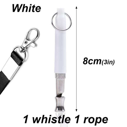 Dog Whistle with Lanyard Adjustable Dog Whistle Pet Dog Training Sound Stop Barking Control for Pet Obedience Sound Repeller