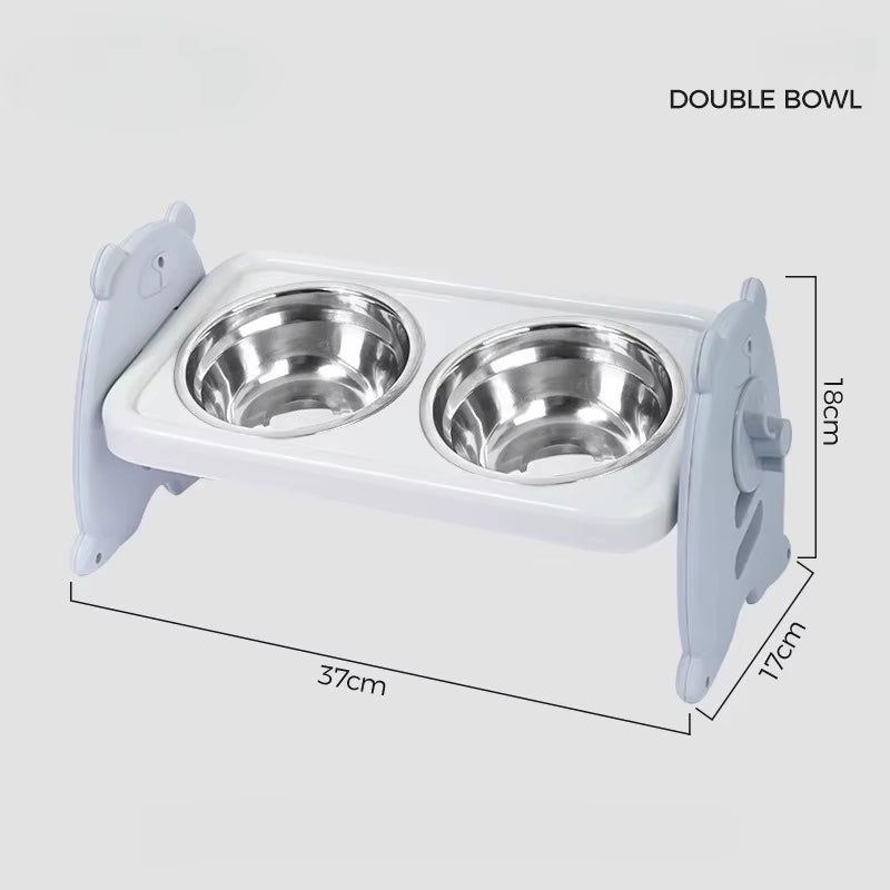 Non-Slip Double Cat Bowl Dog Bowl with Stand Pet Feeding Cat Water Bowl for Cats Food Pet Bowls for Dogs Feeder Product Supplies