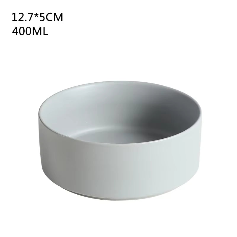 Self-Assembly Ceramic Double Cat Bowl Dog Bowl 400ML Pet Feeding Water Bowl Cat Puppy Feeder Product Suppliesfood Water Bowls