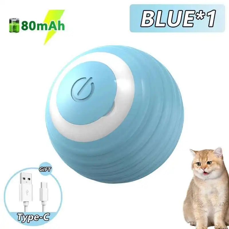 Smart Dog Toy Ball Electronic Interactive Pet Toy Ball USB Automatic Bouncing Rolling Toy Ball with RGB Lights Puppy Cat Product