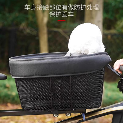 Bicycle Pet Basket Mountain Bike Shopping Basket Road Bike with Dog Cat with Bag Pet Products