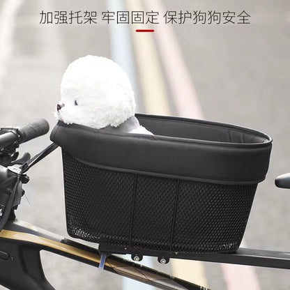Bicycle Pet Basket Mountain Bike Shopping Basket Road Bike with Dog Cat with Bag Pet Products
