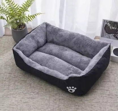 Pet Cat Dog Bed Cozy Square Plush Kennel Puppy Sofa Bed Cushion Pet Product Accessories for Small Medium Animal Doghouse