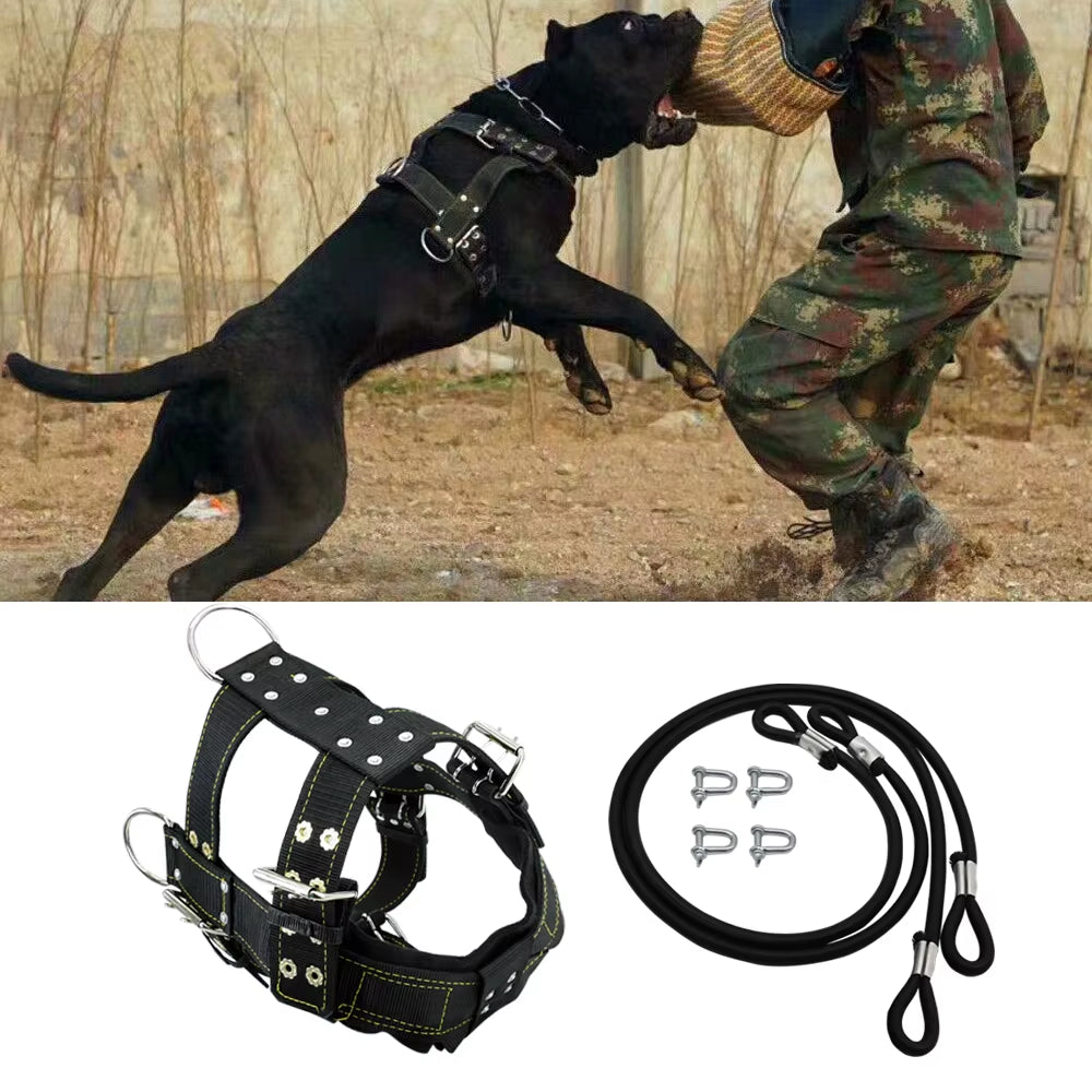 Dog Weight Pulling Harness Strong Nylon Pet Dog Training Harness Products Large Dogs for German Shepherd Big Dog Agility Product