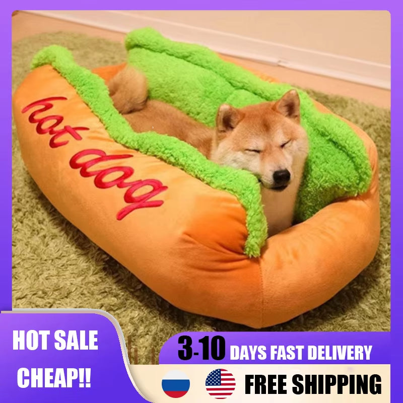 Hot Pet Dog Puppy Dog Bed Various Size Large Dog Lounger Bed Kennel Mat Soft Fiber Warm Soft Bed House Product for Dog and Cat