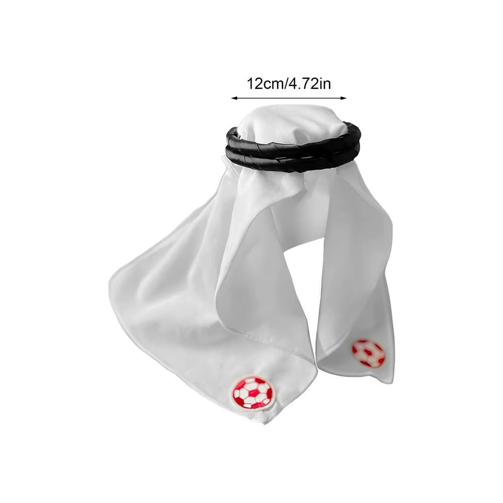 Dog Head Wrap Middle Eastern Cat Head Wrap Cosplay Dress up Costume Outfit Photo Props Decoration for Dogs Small Cats Halloween