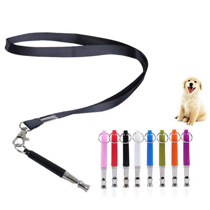 Dog Whistle with Lanyard Adjustable Dog Whistle Pet Dog Training Sound Stop Barking Control for Pet Obedience Sound Repeller