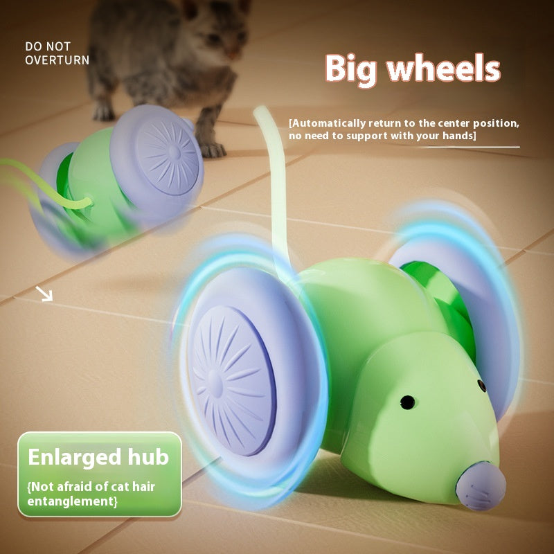 Pet Toys Interactive Cat Toy Electric Mouse Car - Automatic Teaser with Intelligent Obstacle Avoidance Pet Products