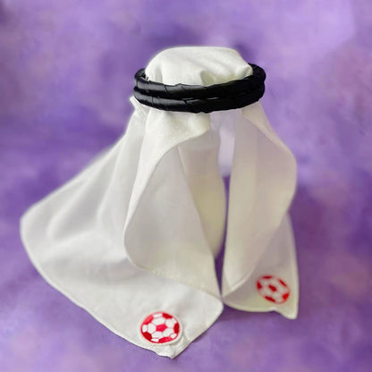 Dog Head Wrap Middle Eastern Cat Head Wrap Cosplay Dress up Costume Outfit Photo Props Decoration for Dogs Small Cats Halloween