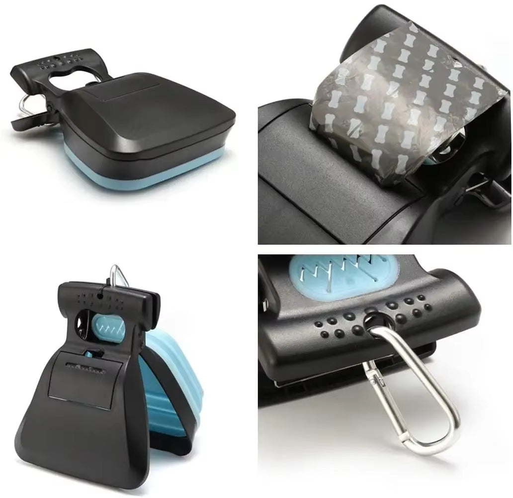 Foldable Pet Shovel with 1 Roll Decomposable Bags for Dog, Pet Collector, Clean Pick Up, Excreta Cleaner, Pet Product