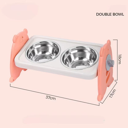 Non-Slip Double Cat Bowl Dog Bowl with Stand Pet Feeding Cat Water Bowl for Cats Food Pet Bowls for Dogs Feeder Product Supplies
