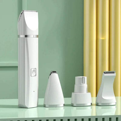 4 in 1 E4-in-1 Electric Pet Grooming Kitlectric Pet Grooming Kit - Hair Trimmer, Clippers, Nail Grinder for Cats & Dogs