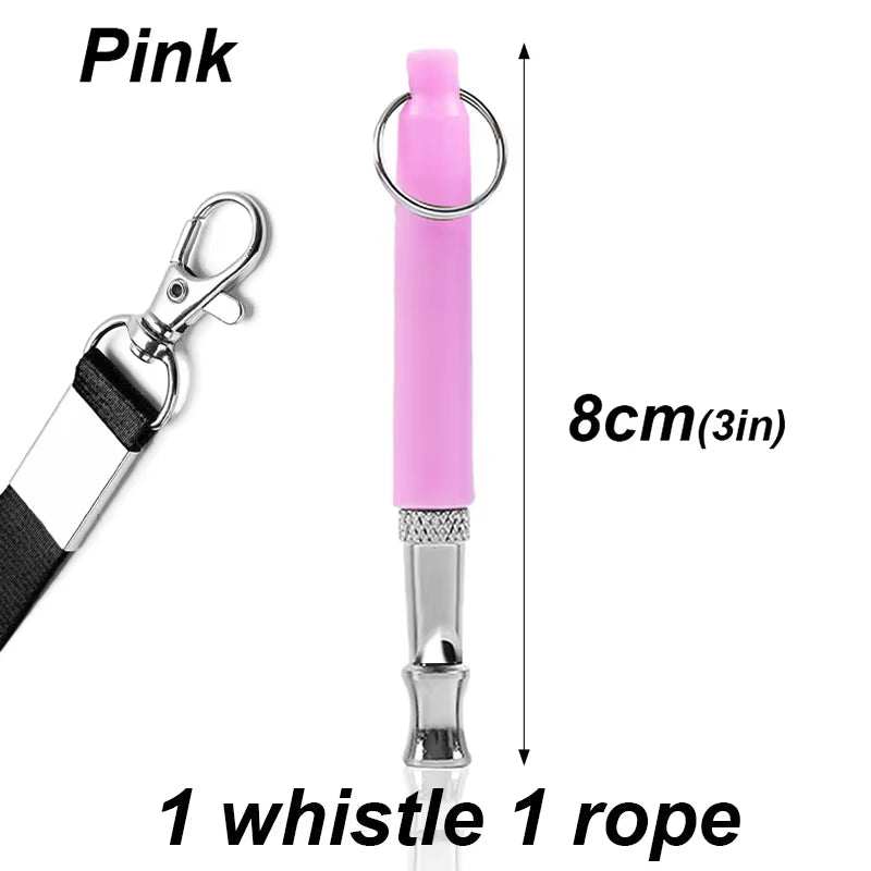 Dog Whistle with Lanyard Adjustable Dog Whistle Pet Dog Training Sound Stop Barking Control for Pet Obedience Sound Repeller