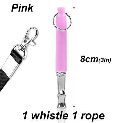 Dog Whistle with Lanyard Adjustable Dog Whistle Pet Dog Training Sound Stop Barking Control for Pet Obedience Sound Repeller