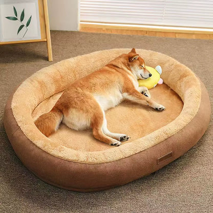 Pet Cat Dog Bed Cozy Square Plush Kennel Puppy Sofa Bed Cushion Pet Product Accessories for Small Medium Animal Doghouse