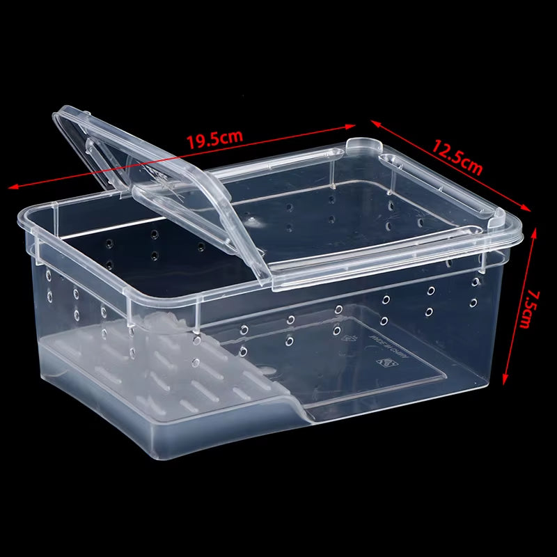 1PCS Reptile Tank Insect Spiders Tortoise Lizard Acrylic Transparent Breeding Box Vivarium Lid Reptile Pet Product