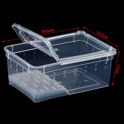 1PCS Reptile Tank Insect Spiders Tortoise Lizard Acrylic Transparent Breeding Box Vivarium Lid Reptile Pet Product