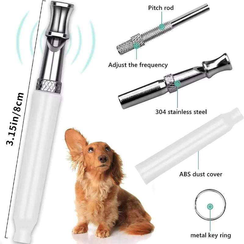 Dog Whistle with Lanyard Adjustable Dog Whistle Pet Dog Training Sound Stop Barking Control for Pet Obedience Sound Repeller